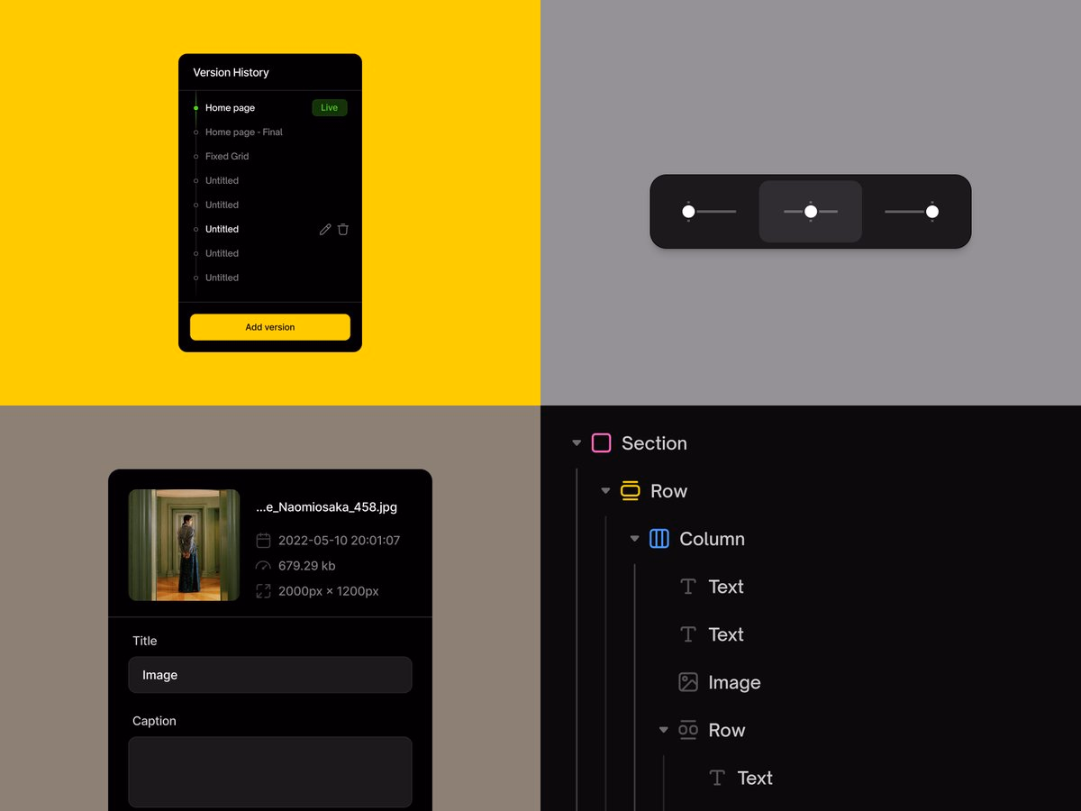 Semplice v7 // various UI artifacts - Tobias van Schneider