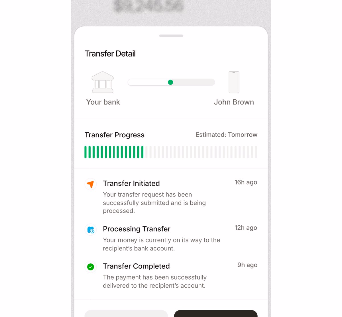 Transfer Detail page - Halil