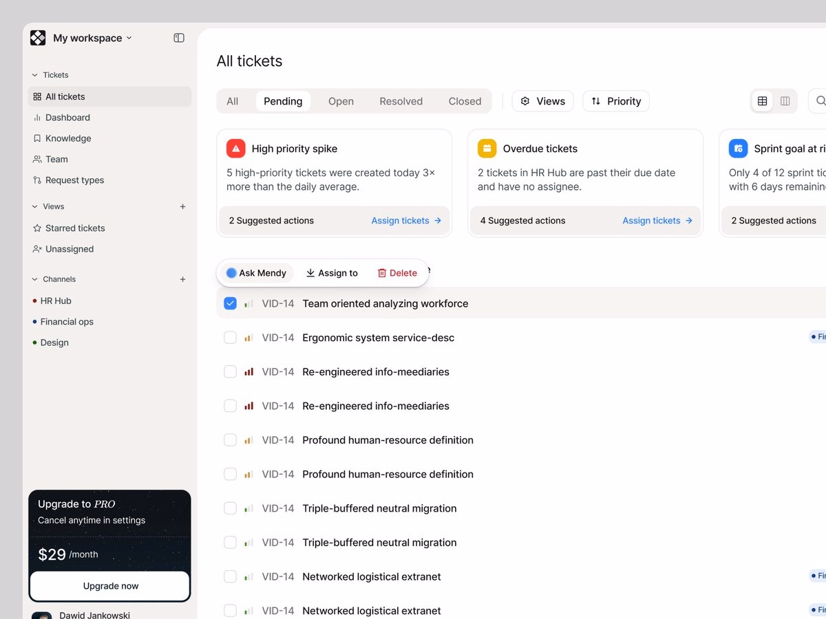 Ask AI about assigned tasks - DejvDesign