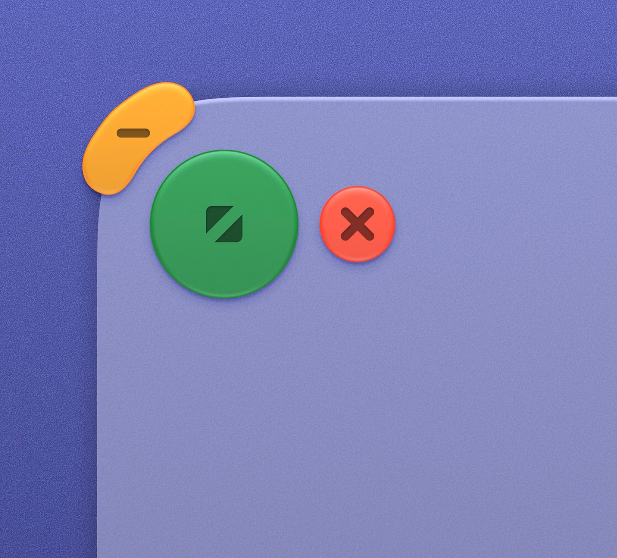 A playful concept reimagining macOS window traffic light buttons as... - Andrea Copellino