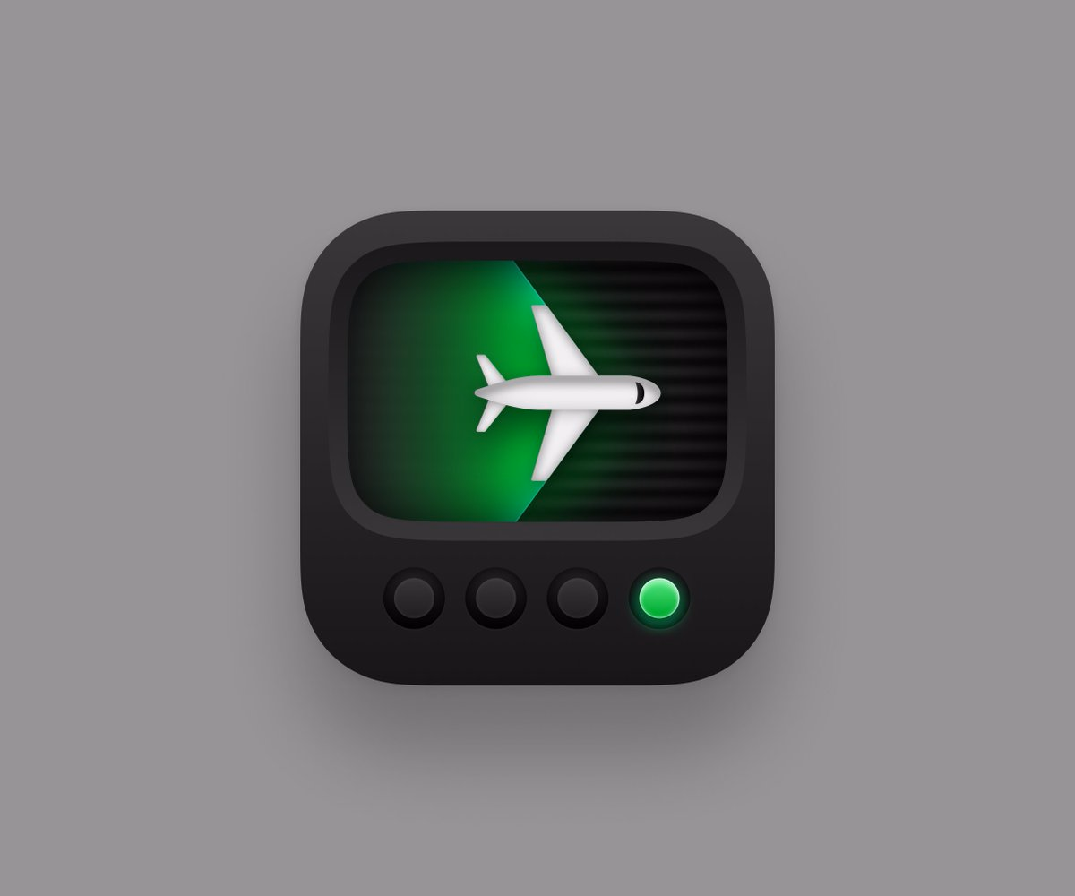 rejected concept for a live flight tracker app - Dmitri
