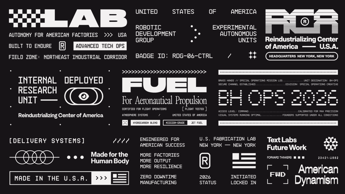 A bold black-and-white micrographic design collection combining ind... - Kyle Anthony Miller