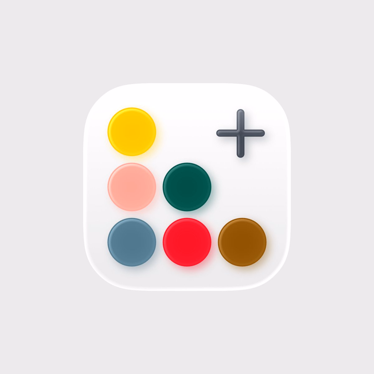 A soft-UI app icon redesign featuring vibrant 3D color dots on a wh... - Victor Yuyang Luo - UI design by @luoyyisvic on X