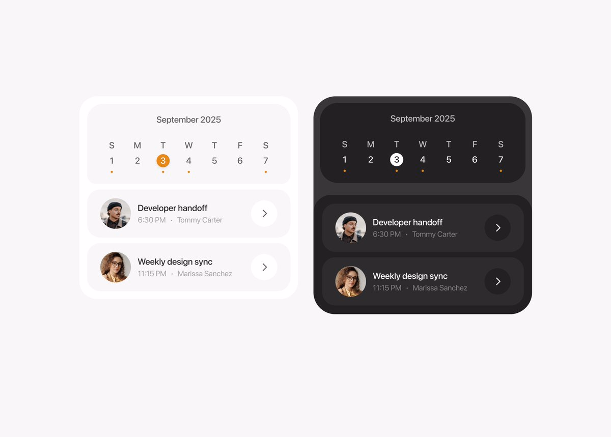 Mobile widgets - Piyush