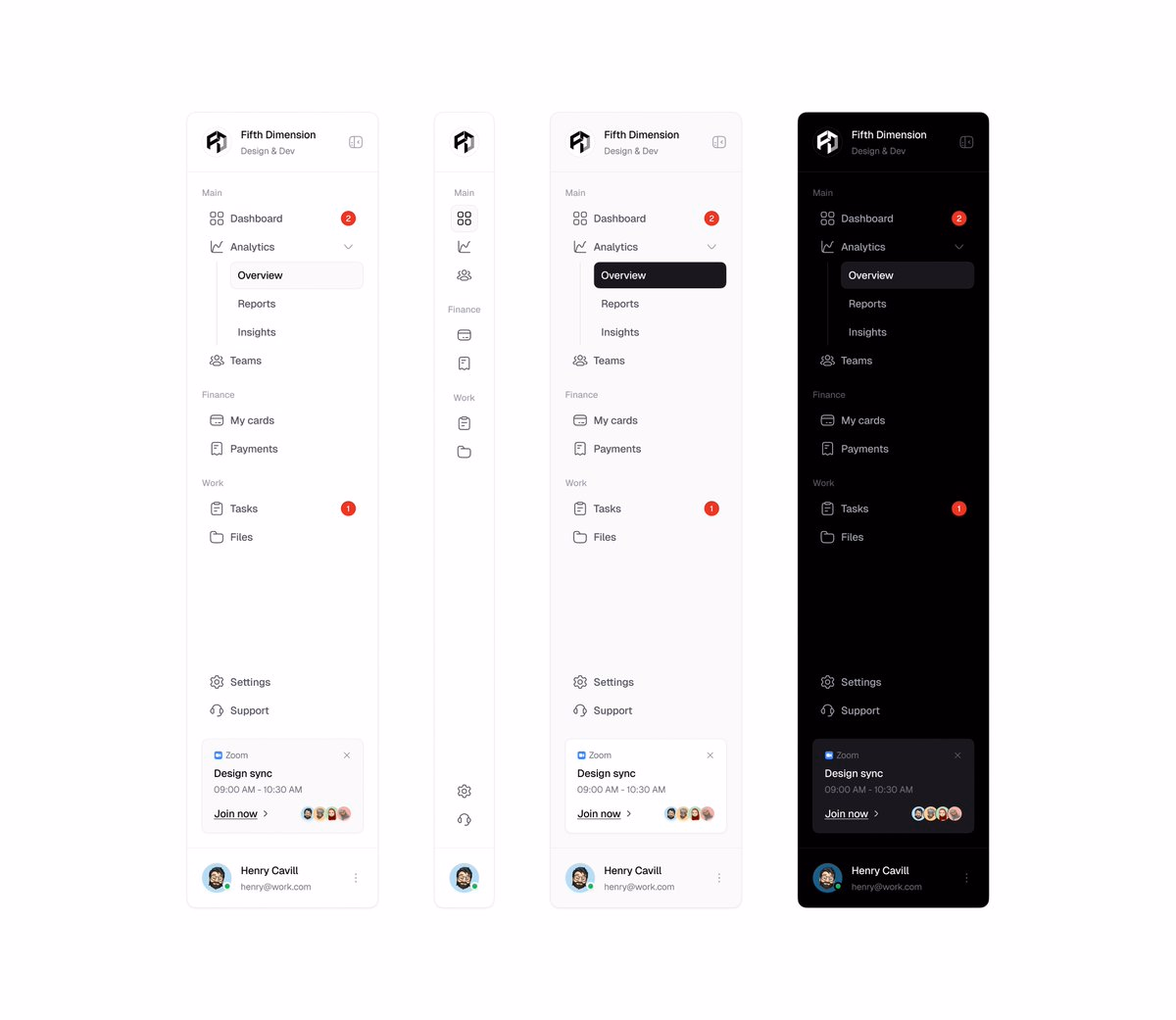 Some recent sidebars cause they're trending - Aabis - UI design by @aabis_nasir on X