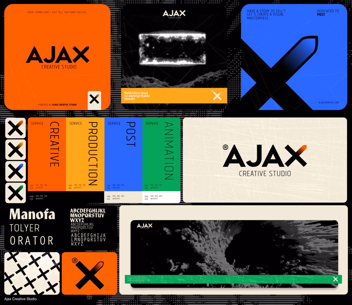 First Creative direction for Ajax - Yahyavision — Logo & Brand Designer