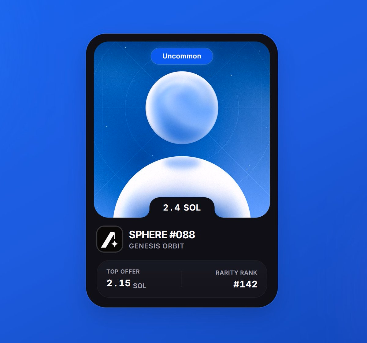 made nft card of oxygen ui