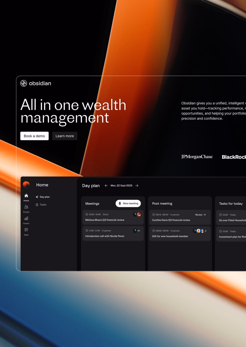 experiments with 3d line backgrounds - Bakers Studio - UI design by @studiobakers on X